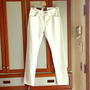 7 white denim jeans men's